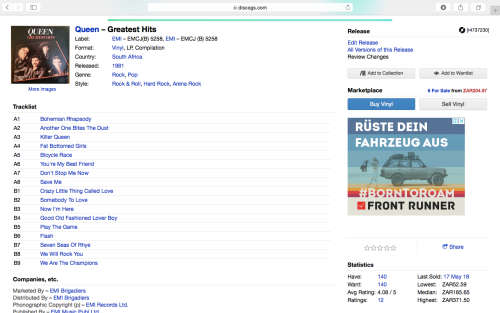 QUEEN - GREATEST HITS