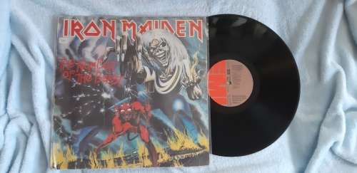 Iron Maiden-Number of the beast vinyl lp vg-/vg 14c06207608 1st press greece