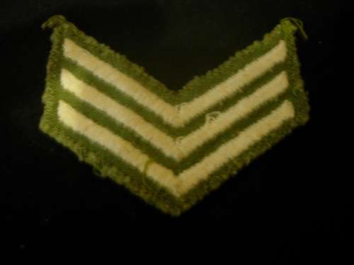 RHODESIA RHODESIA - SERGEANT'S RANK STRIPES.