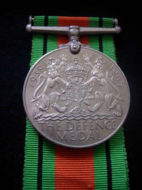 WW2  DEFENCE  MEDAL - UN-NAMED