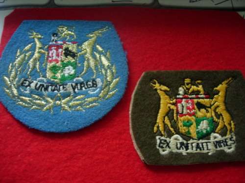 SOUTH AFRICA -  W/0 2  CLOTH RANK BADGES X 2