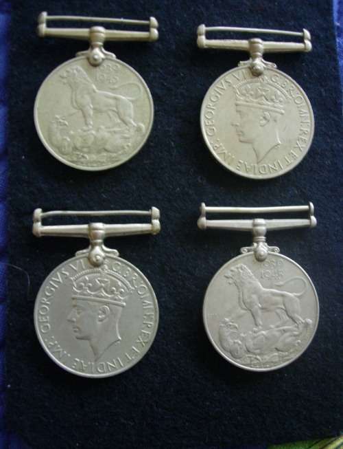 WW2 WAR MEDALS x 4