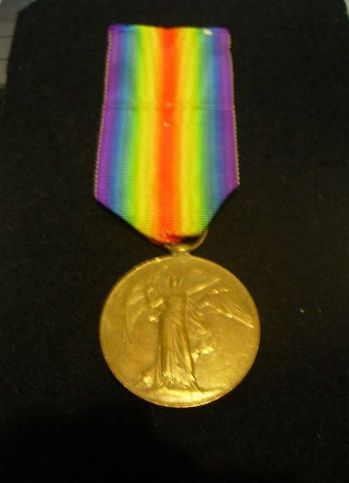 SOUTH AFRICA WW1 VICTORY MEDAL - NAMED