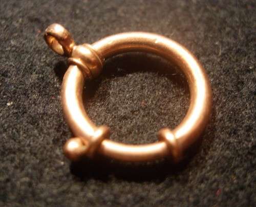 ANTIQUE ROSE GOLD BOLT RING CLASP