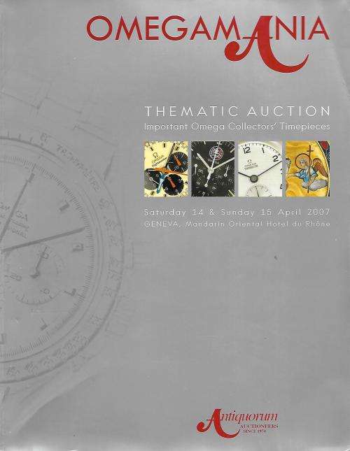 OMEGAMANIA  WATCH AUCTION CATALOGUE - EXTREMELY COLLECTABLE