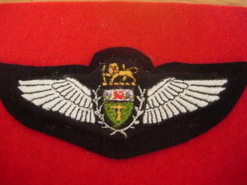RHODESIAN AIR FORCE PILOT WING 1972-1980