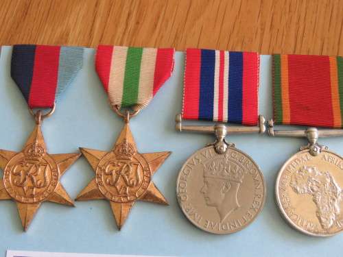 SOUTH AFRICAN GROUP OF FOUR MEDALS - NAMED