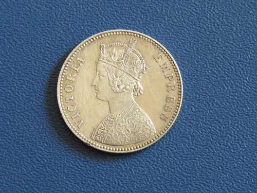 INDIA - ALWAR STATE - 1877 - ONE RUPEE