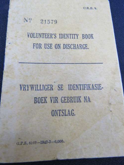 WW2 GROUP (4) - 8th ARMY. - S.A.ARMOURED CAR REGIMENT