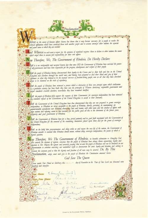 RHODESIA MEMORABILIA - NEWSWEEK Dec 1966 -  PLUS UDI