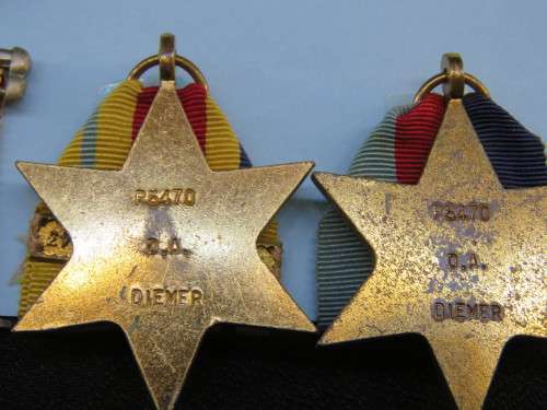 WW2 - SOUTH AFRICAN GROUP (4) + North Africa 1942-43 Clasp