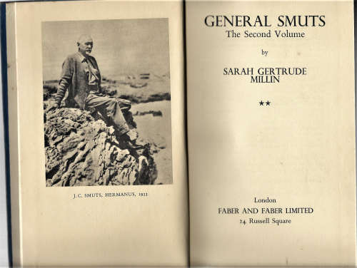 GENERAL SMUTS by SARAH GERTRUDE MILLIN
