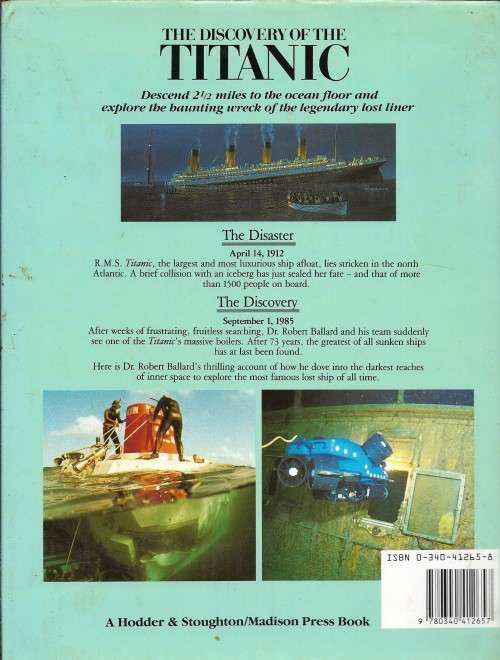 THE DISCOVERY OF THE TITANIC  by DR.ROBERT D. BALLARD