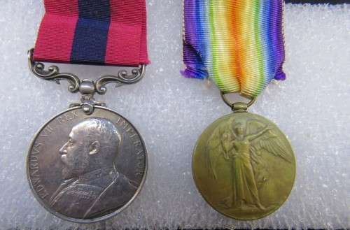 NATAL LONG SERVICE & GOOD CONDUCT MEDAL + VICTORY MEDAL - RHODESIAN PIONEER