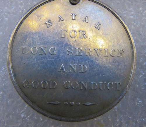 NATAL LONG SERVICE & GOOD CONDUCT MEDAL + VICTORY MEDAL - RHODESIAN PIONEER