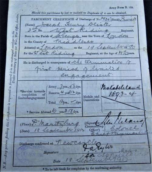 NATAL LONG SERVICE & GOOD CONDUCT MEDAL + VICTORY MEDAL - RHODESIAN PIONEER