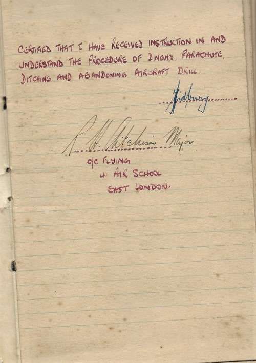 WW2 - SAAF - LOG BOOK - 30 SQUADRON