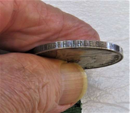 VICTORIAN VOLUNTEER FORCE LONG SERVICE  MEDAL  - NATAL MOUNTED RIFLES