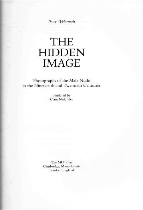 THE  HIDDEN IMAGE by PETER WEIERMAIR