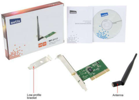 Netis WF2117 150MbpsWireless N PCI Adapte wi fi