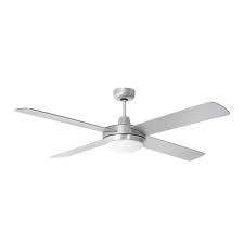 White  132cm 1 Light Ceiling Fan + Remote