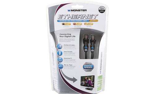 Monster Cable DL NET6 Advanced high-speed Ethernet cable (12 feet)