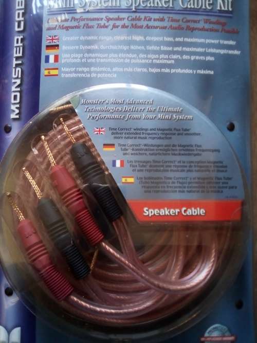 Monster Ultimate performance Speaker cables