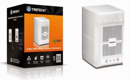 TRENDnet TN-200 2-Bay NAS Media Server Enclosure