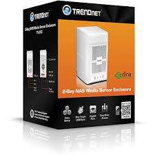 TRENDnet TN-200 2-Bay NAS Media Server Enclosure