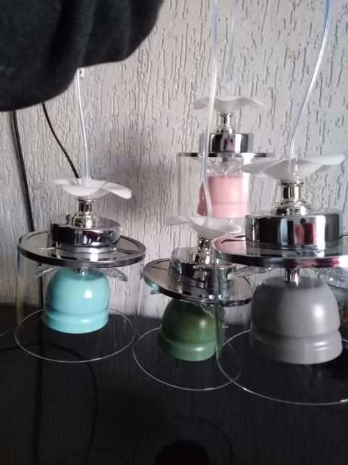 Led Pastel Colour chandelier with 3 light settings