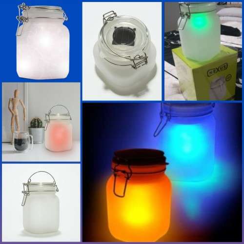 Personalized Frosted Solar Jar