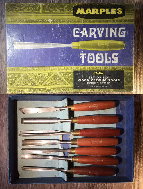 Boxed MARPLES Wood Carving Tool Set