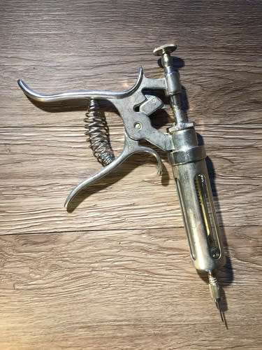 Vintage Multi-dose Pistol Syringe