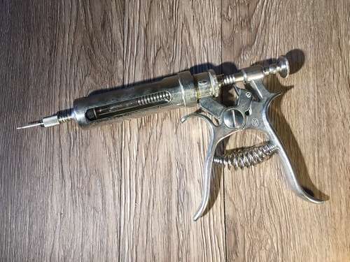 Vintage Multi-dose Pistol Syringe