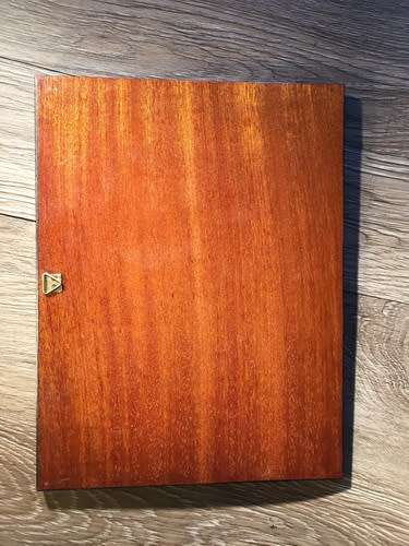 Vintage Inlaid Wood Marquetry Picture 24cm x 18cm