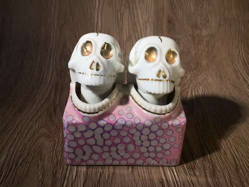 Vintage Skull Nodder Salt and Pepper Shakers - Japan