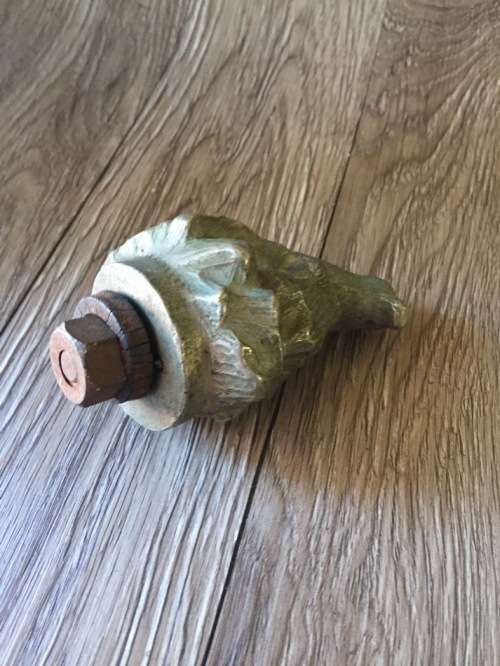 Vintage Car Hood Ornament of Seal on Rock