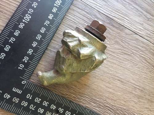 Vintage Car Hood Ornament of Seal on Rock