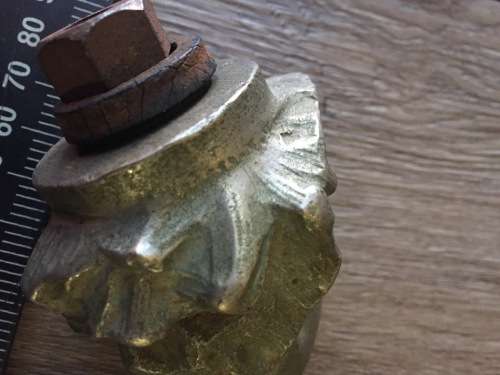 Vintage Car Hood Ornament of Seal on Rock