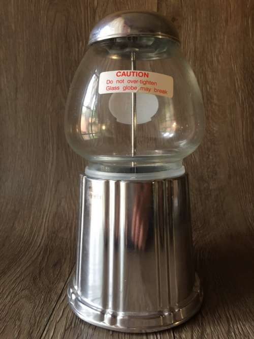 Jelly Bean Dispenser, Metal & Glass (Boxed)