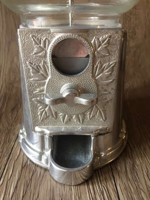 Jelly Bean Dispenser, Metal & Glass (Boxed)