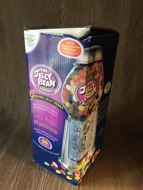 Jelly Bean Dispenser, Metal & Glass (Boxed)