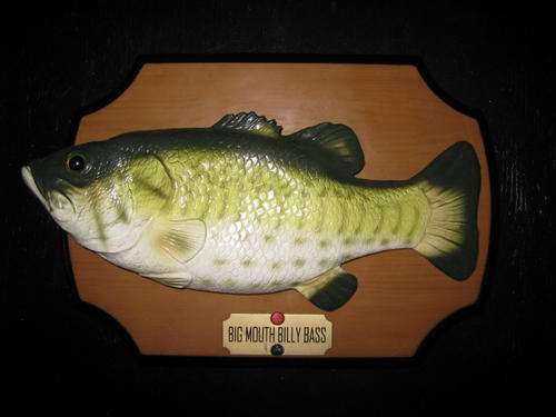 Big Mouth Billy Bass (singing fish) working