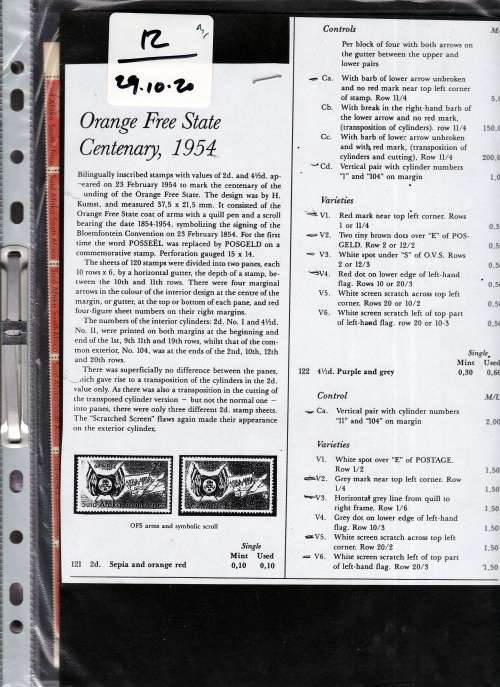 Orange Free State Centenary