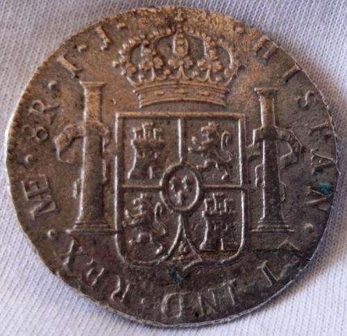 Shipwreck silver, 8 Reales, Large coin.