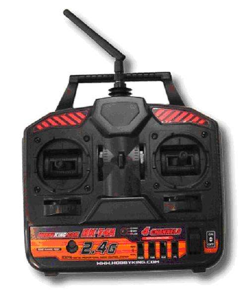 Radio Control 2.4Ghz, 4 Channel Transmitter , Receiver & 4 Micro Servos