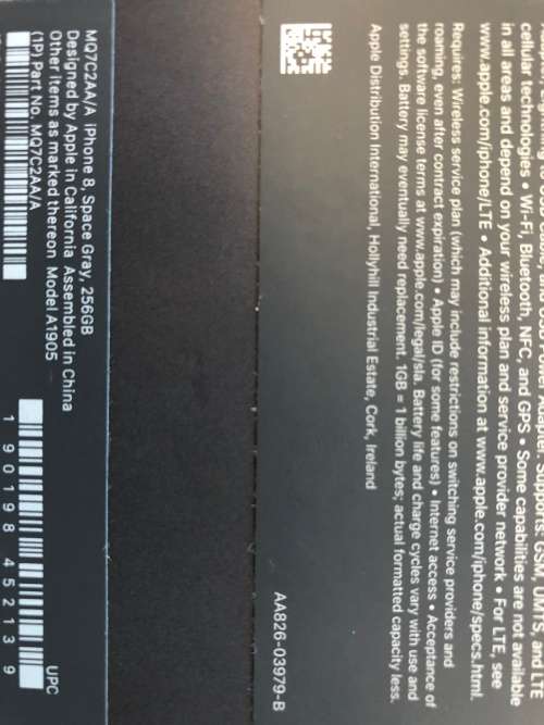 iPhone 8 256GB - Space Grey