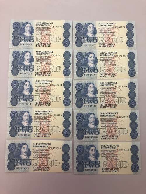 20x, 10x, 10x R2 Notes ( 3 Sets of R2 Notes in Sequence )