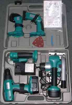 18 Volts 5 Pcs Cordless Power Tool Set