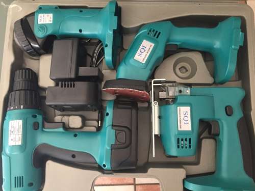 18 Volts 4 Pcs Cordless Power Tool Set